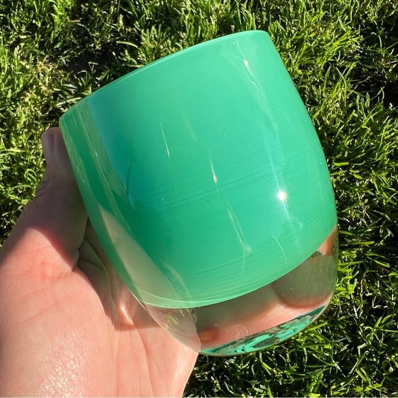 Glassybaby Strength Pre-Triskelion Votive Candle Holder Green Hand Blown GUC - Picture 13 of 15